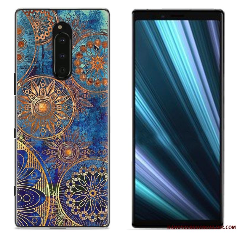 Etui Sony Xperia 1 Malet Klud Telefon, Cover Sony Xperia 1 Beskyttelse Lyserød