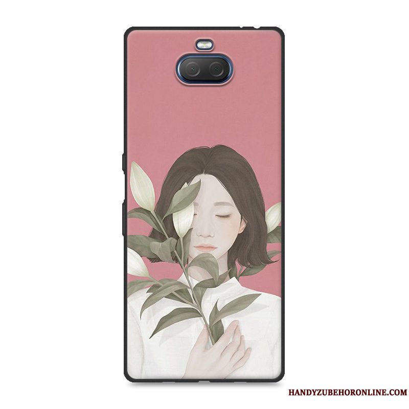 Etui Sony Xperia 10 Blød Hængende Ornamenter Kunst, Cover Sony Xperia 10 Malet Af Personlighed Telefon