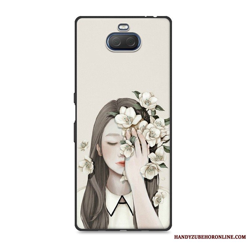 Etui Sony Xperia 10 Blød Hængende Ornamenter Kunst, Cover Sony Xperia 10 Malet Af Personlighed Telefon