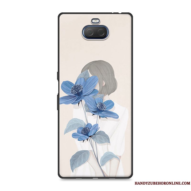 Etui Sony Xperia 10 Blød Hængende Ornamenter Kunst, Cover Sony Xperia 10 Malet Af Personlighed Telefon