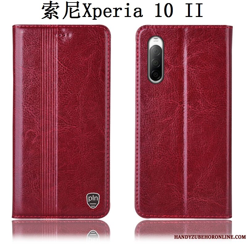 Etui Sony Xperia 10 Ii Beskyttelse Sort Anti-fald, Cover Sony Xperia 10 Ii Tasker Telefon