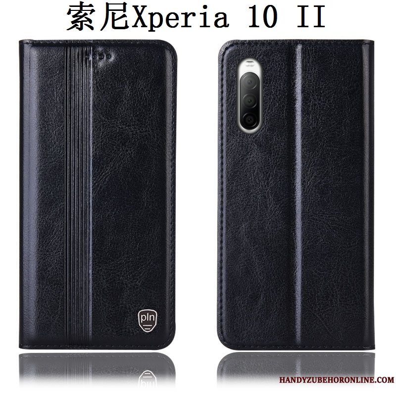 Etui Sony Xperia 10 Ii Beskyttelse Sort Anti-fald, Cover Sony Xperia 10 Ii Tasker Telefon