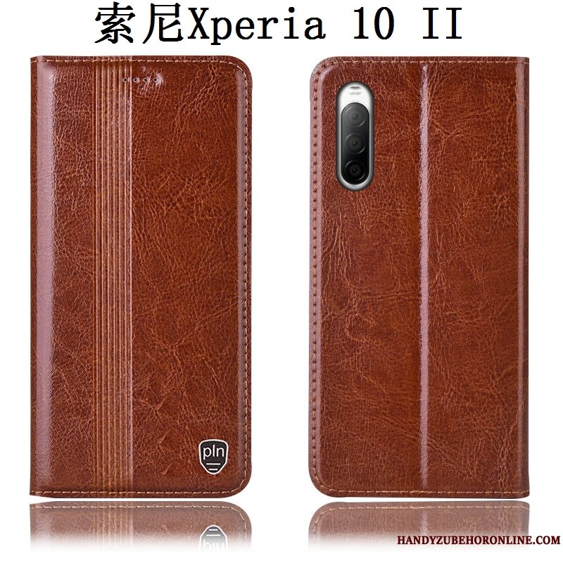 Etui Sony Xperia 10 Ii Beskyttelse Sort Anti-fald, Cover Sony Xperia 10 Ii Tasker Telefon