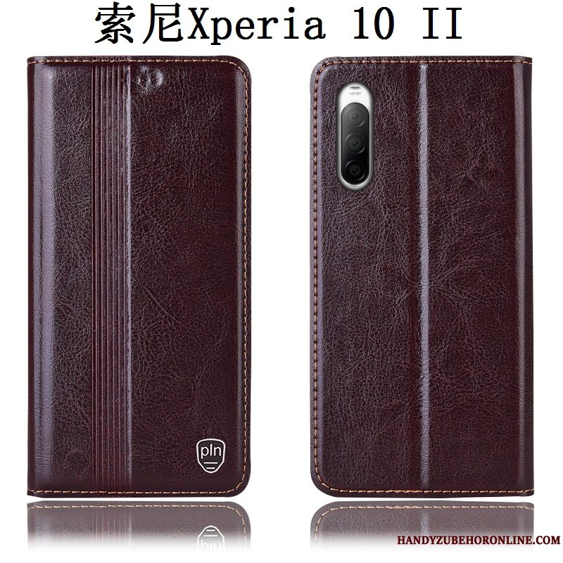 Etui Sony Xperia 10 Ii Beskyttelse Sort Anti-fald, Cover Sony Xperia 10 Ii Tasker Telefon