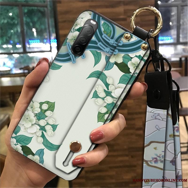 Etui Sony Xperia 10 Ii Blød Rød Telefon, Cover Sony Xperia 10 Ii Support Palads Kinesisk Stil