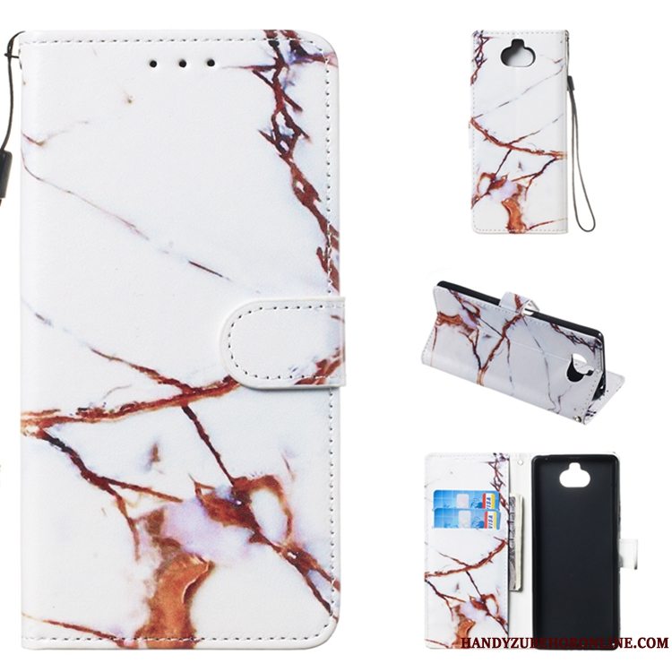 Etui Sony Xperia 10 Læder Anti-fald Telefon, Cover Sony Xperia 10 Farve