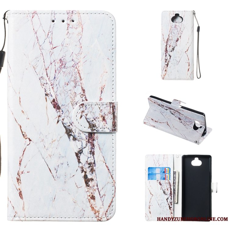 Etui Sony Xperia 10 Læder Anti-fald Telefon, Cover Sony Xperia 10 Farve