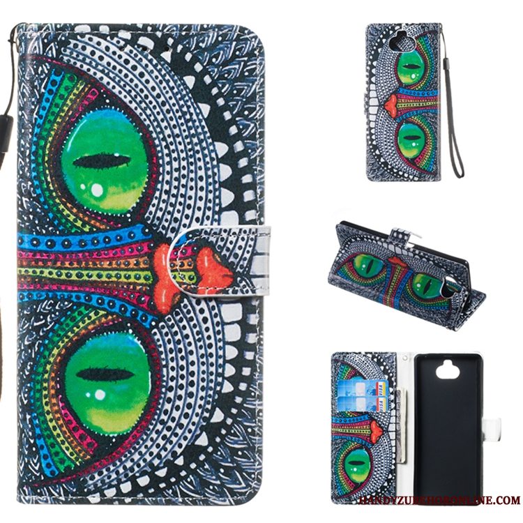 Etui Sony Xperia 10 Læder Anti-fald Telefon, Cover Sony Xperia 10 Farve