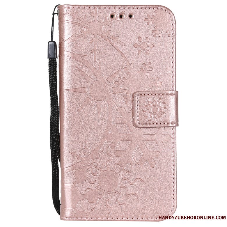 Etui Sony Xperia 10 Plus Beskyttelse Rosa Guld Telefon, Cover Sony Xperia 10 Plus Folio Anti-fald