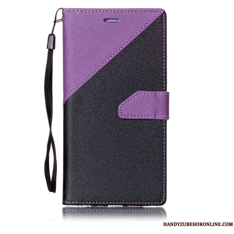 Etui Sony Xperia 10 Plus Beskyttelse Telefonanti-fald, Cover Sony Xperia 10 Plus Læder Nubuck Dyb Farve