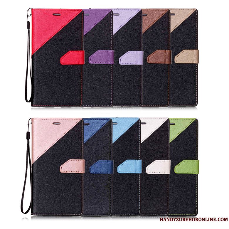 Etui Sony Xperia 10 Plus Beskyttelse Telefonanti-fald, Cover Sony Xperia 10 Plus Læder Nubuck Dyb Farve
