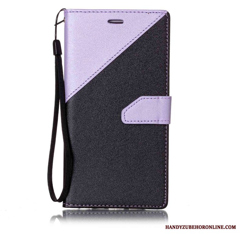 Etui Sony Xperia 10 Plus Beskyttelse Telefonanti-fald, Cover Sony Xperia 10 Plus Læder Nubuck Dyb Farve