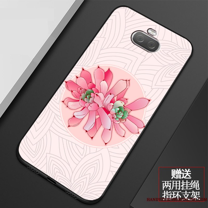 Etui Sony Xperia 10 Plus Blød Blomster Lille Sektion, Cover Sony Xperia 10 Plus Silikone Telefonlyserød