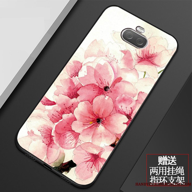 Etui Sony Xperia 10 Plus Blød Blomster Lille Sektion, Cover Sony Xperia 10 Plus Silikone Telefonlyserød