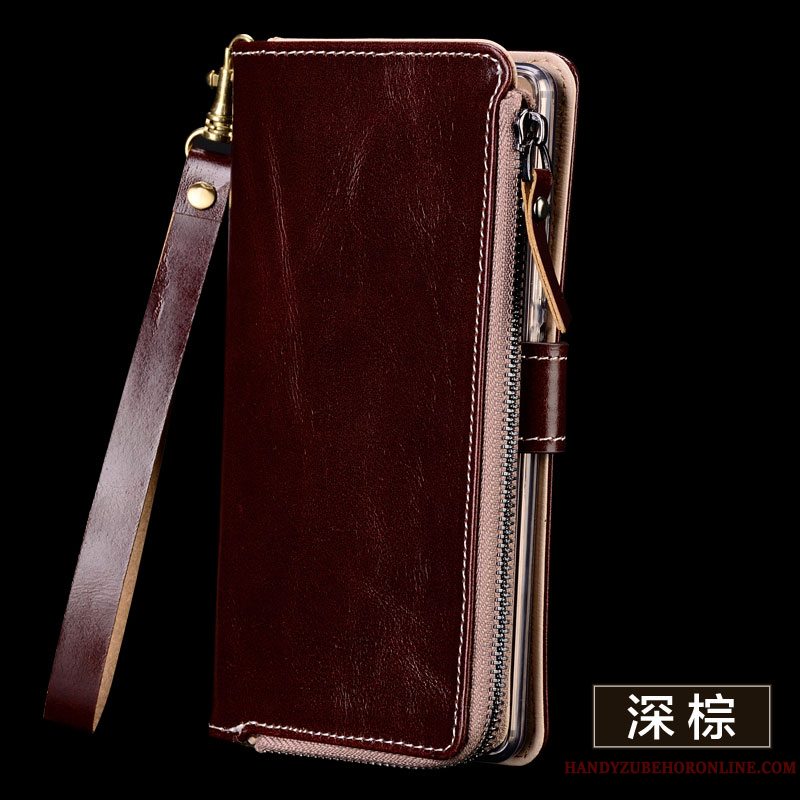 Etui Sony Xperia 10 Plus Læder Anti-fald Telefon, Cover Sony Xperia 10 Plus Folio Sort