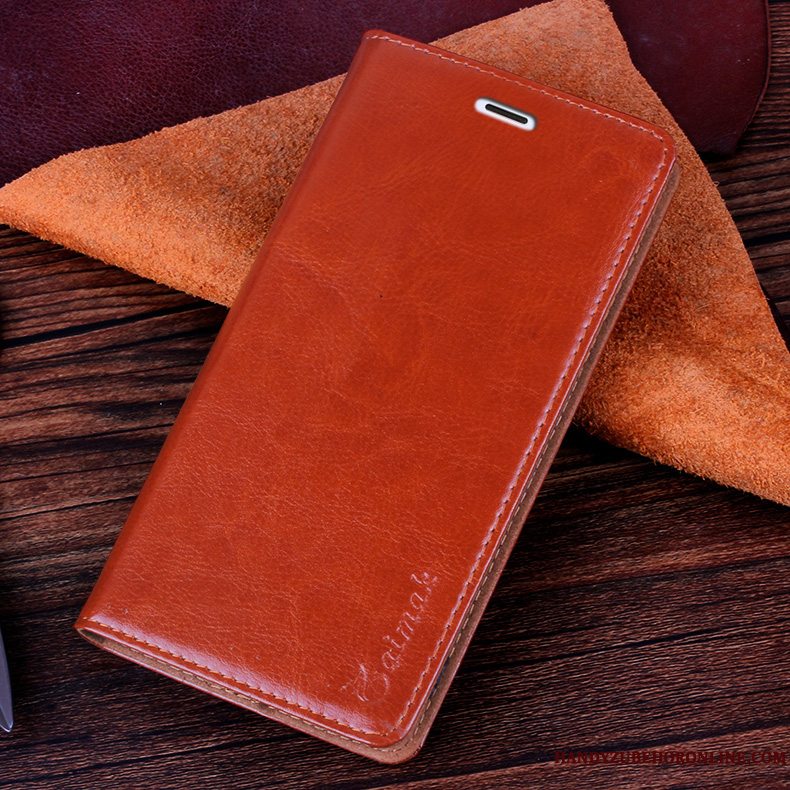 Etui Sony Xperia 5 Læder Cow Telefon, Cover Sony Xperia 5 Folio Rød Business