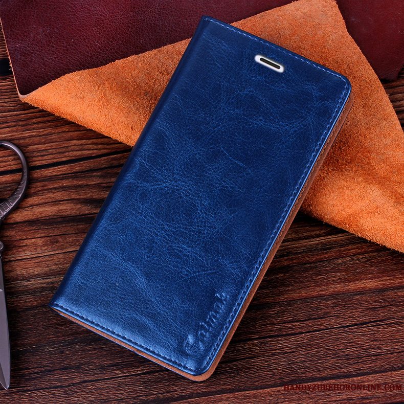 Etui Sony Xperia 5 Læder Cow Telefon, Cover Sony Xperia 5 Folio Rød Business