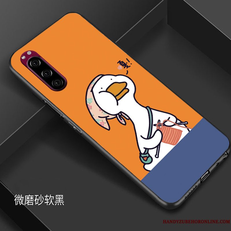 Etui Sony Xperia 5 Silikone Anti-fald Elskeren, Cover Sony Xperia 5 Cartoon Grøn Trendy