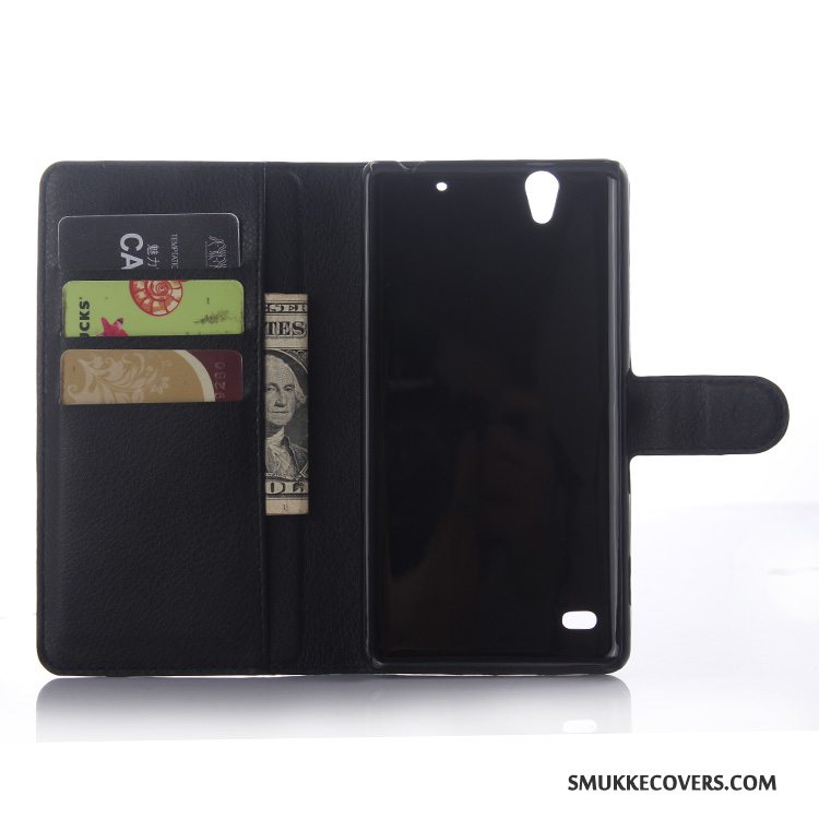 Etui Sony Xperia C4 Beskyttelse Telefongrå, Cover Sony Xperia C4 Læder