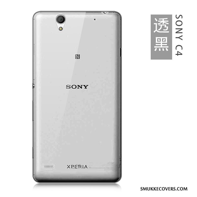 Etui Sony Xperia C4 Blød Stor Tynd, Cover Sony Xperia C4 Silikone Gennemsigtig Telefon