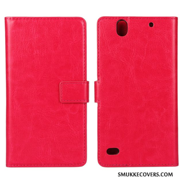 Etui Sony Xperia C4 Læder Telefonblå, Cover Sony Xperia C4 Beskyttelse Sort