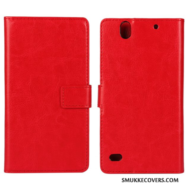 Etui Sony Xperia C4 Læder Telefonblå, Cover Sony Xperia C4 Beskyttelse Sort