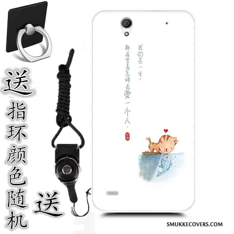 Etui Sony Xperia C4 Malet Telefontrend, Cover Sony Xperia C4 Cartoon Blå Anti-fald