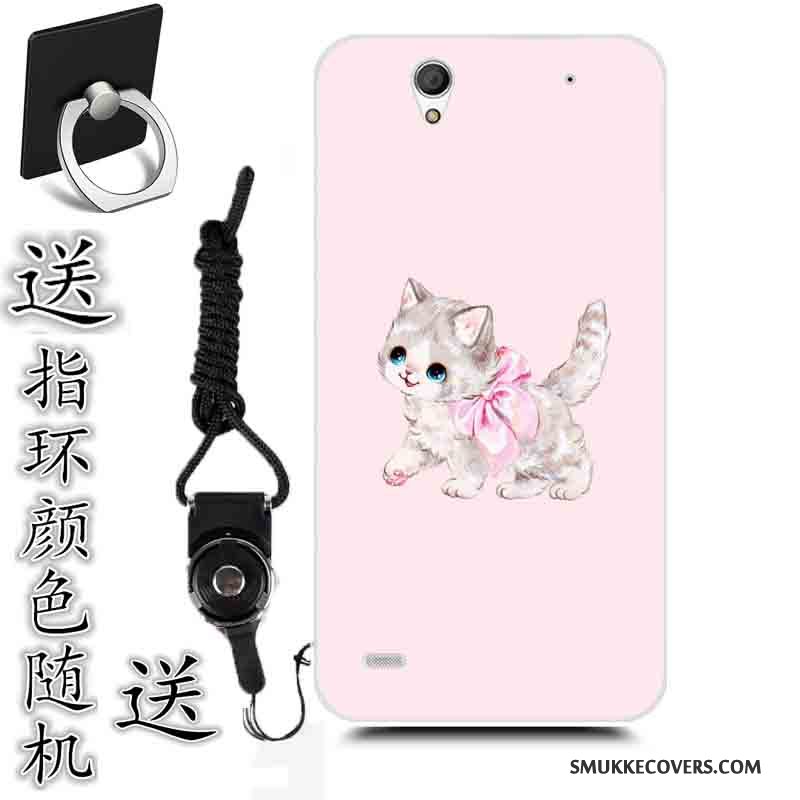 Etui Sony Xperia C4 Malet Telefontrend, Cover Sony Xperia C4 Cartoon Blå Anti-fald