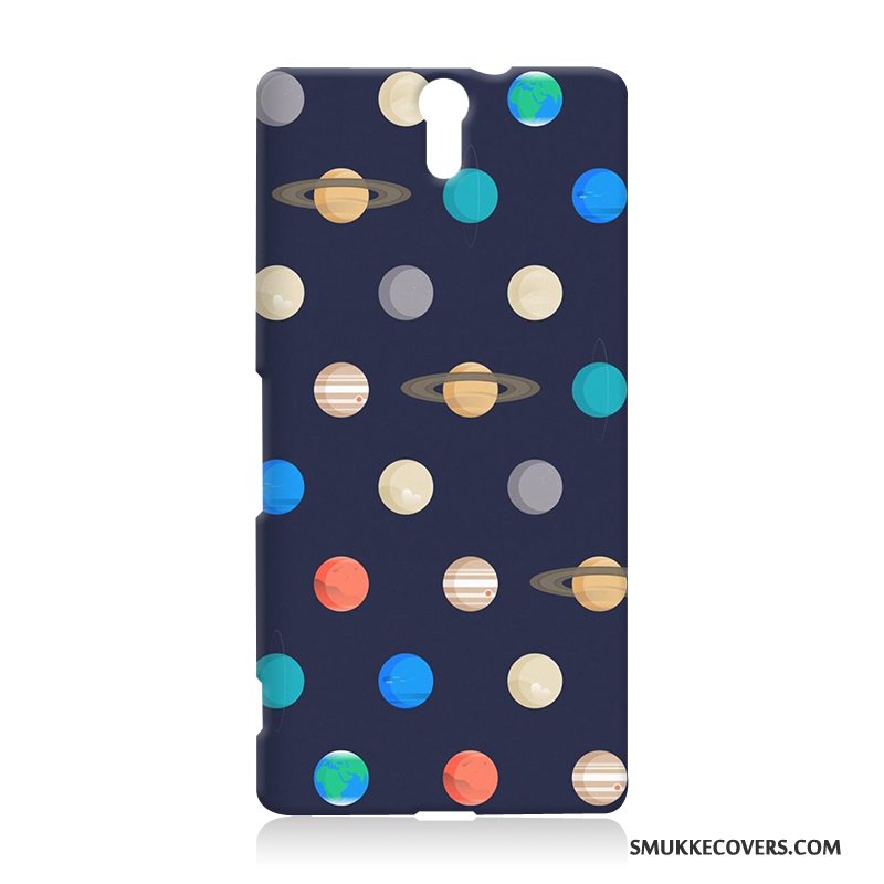 Etui Sony Xperia C5 Ultra Dual Beskyttelse Anti-fald Telefon, Cover Sony Xperia C5 Ultra Dual Cartoon Hård Blå