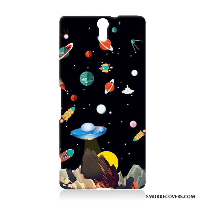 Etui Sony Xperia C5 Ultra Dual Beskyttelse Anti-fald Telefon, Cover Sony Xperia C5 Ultra Dual Cartoon Hård Blå