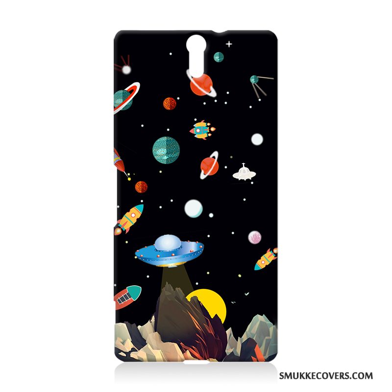 Etui Sony Xperia C5 Ultra Dual Beskyttelse Telefonsort, Cover Sony Xperia C5 Ultra Dual Cartoon Trend Hård