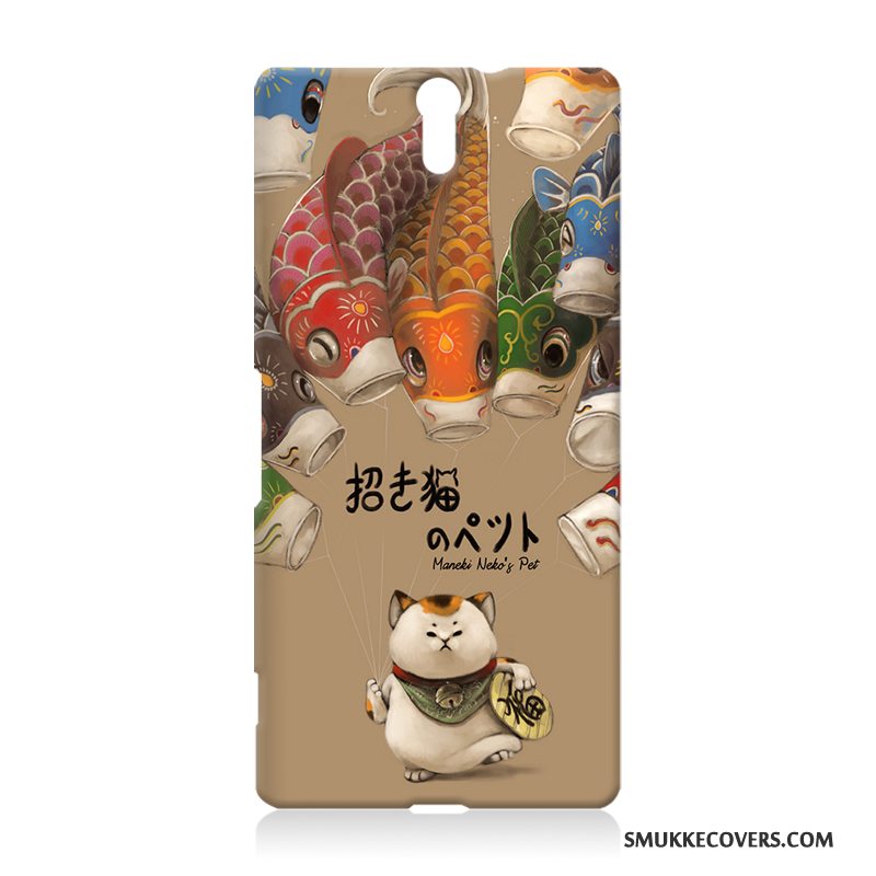 Etui Sony Xperia C5 Ultra Dual Beskyttelse Telefonsort, Cover Sony Xperia C5 Ultra Dual Cartoon Trend Hård