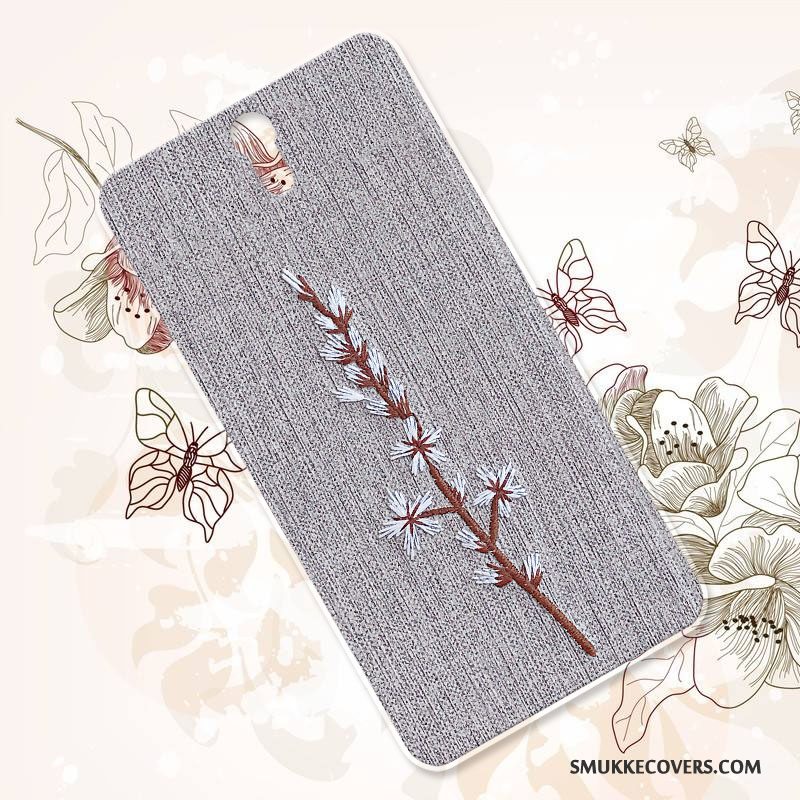 Etui Sony Xperia C5 Ultra Dual Vintage Hård Blomster, Cover Sony Xperia C5 Ultra Dual Luksus Telefonsort