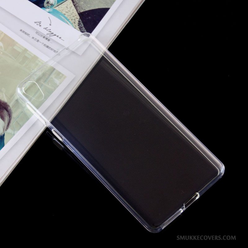 Etui Sony Xperia E5 Blød Blå Gennemsigtig, Cover Sony Xperia E5 Beskyttelse Telefonskridsikre