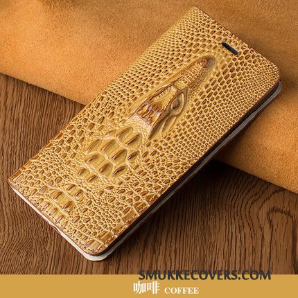 Etui Sony Xperia E5 Læder Anti-fald Telefon, Cover Sony Xperia E5 Kreativ Af Personlighed Gul