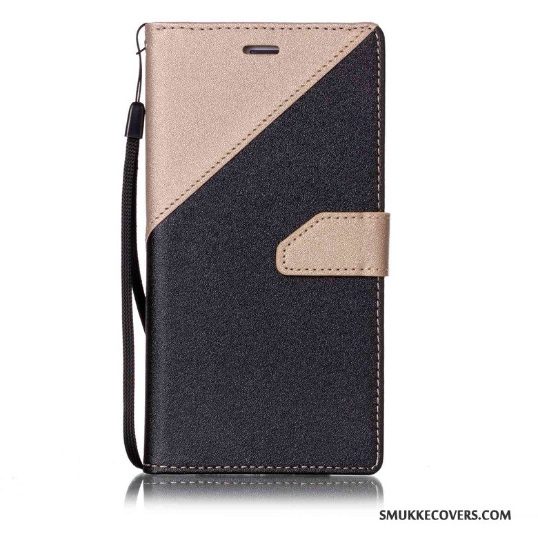 Etui Sony Xperia E5 Læder Lyserød Anti-fald, Cover Sony Xperia E5 Silikone Telefonnubuck