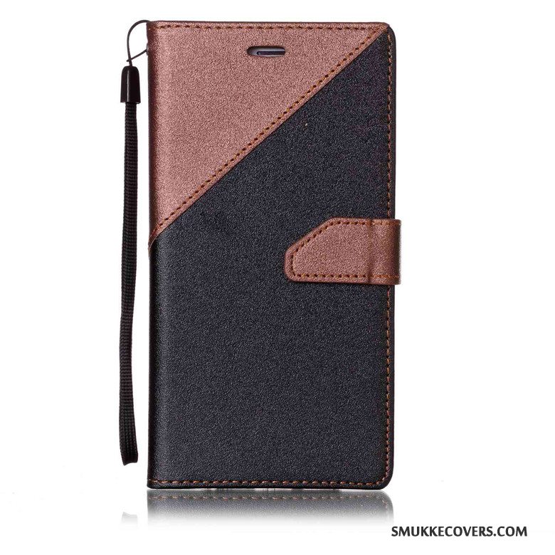 Etui Sony Xperia E5 Læder Lyserød Anti-fald, Cover Sony Xperia E5 Silikone Telefonnubuck