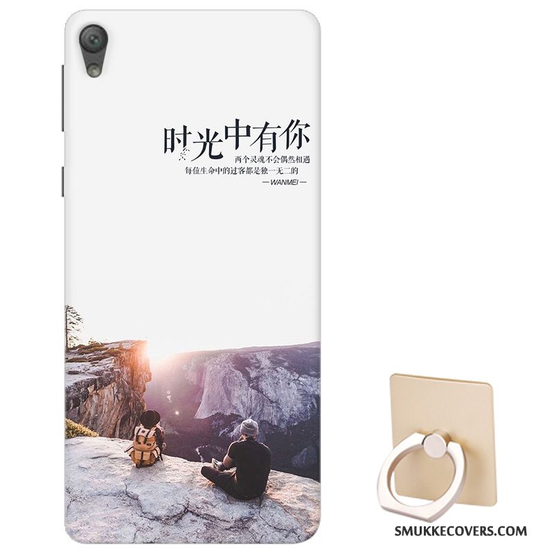 Etui Sony Xperia E5 Silikone Lyseblå Tilpas, Cover Sony Xperia E5 Support Mønster Telefon