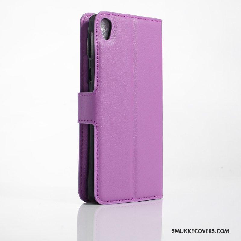 Etui Sony Xperia E5 Tegnebog Lyse Telefon, Cover Sony Xperia E5 Folio Lilla