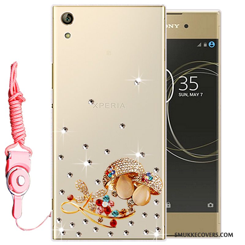 Etui Sony Xperia L1 Beskyttelse Guld Telefon, Cover Sony Xperia L1 Silikone