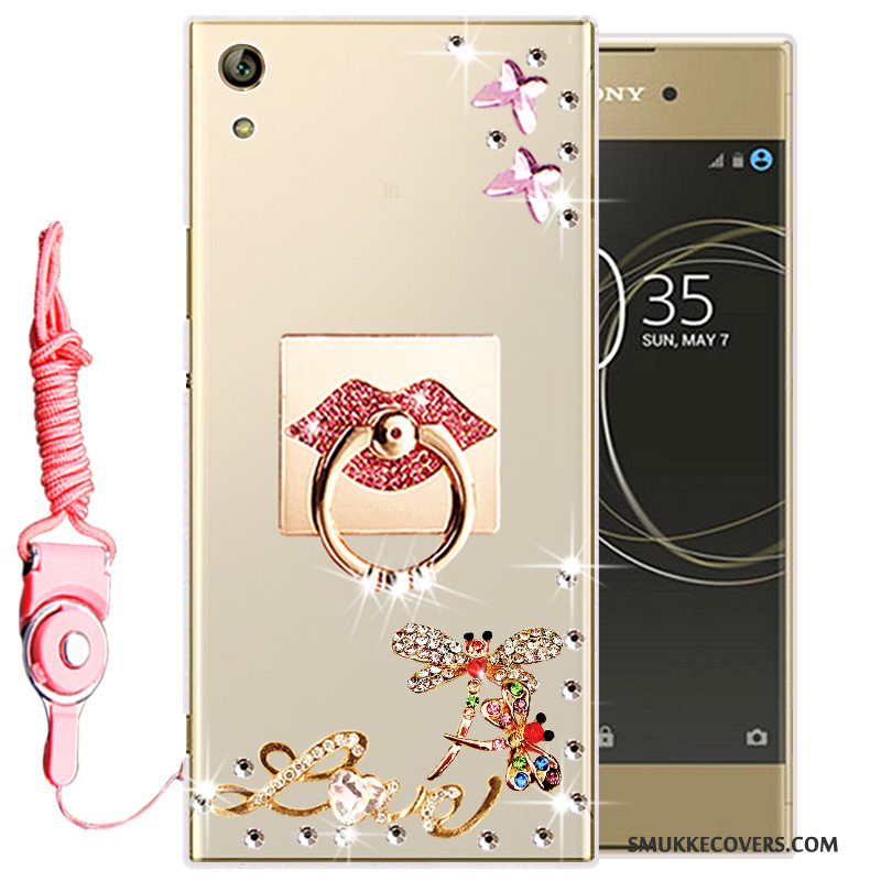 Etui Sony Xperia L1 Beskyttelse Guld Telefon, Cover Sony Xperia L1 Silikone