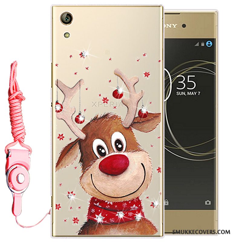 Etui Sony Xperia L1 Beskyttelse Guld Telefon, Cover Sony Xperia L1 Silikone