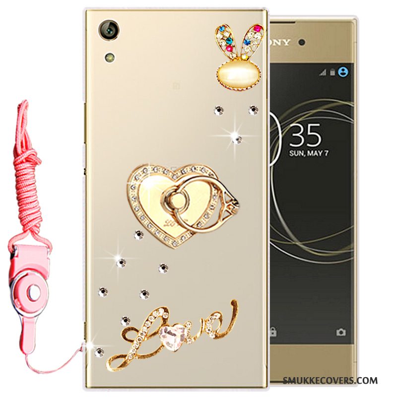 Etui Sony Xperia L1 Beskyttelse Guld Telefon, Cover Sony Xperia L1 Silikone