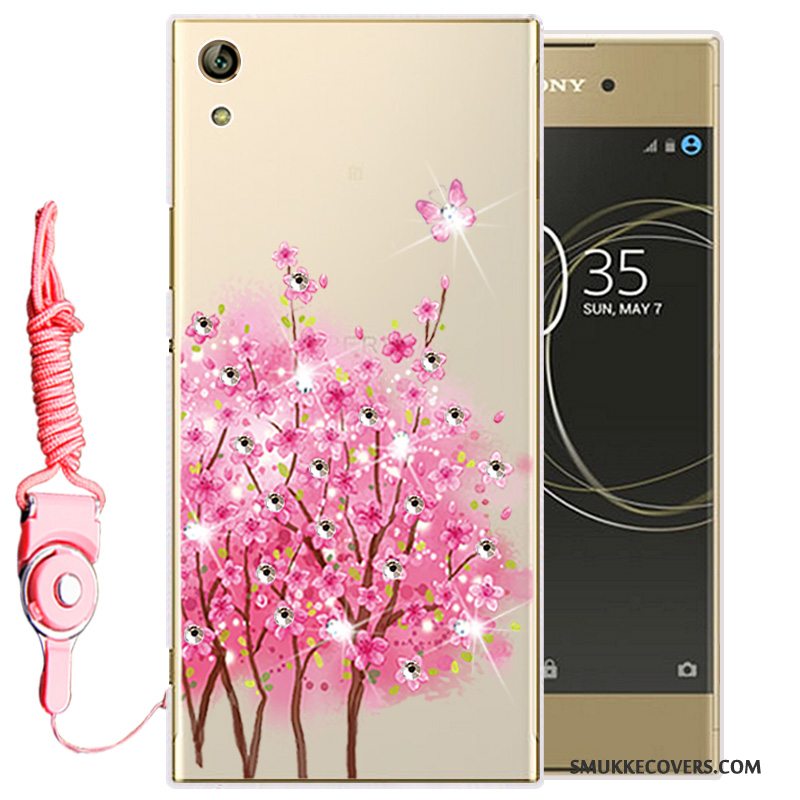 Etui Sony Xperia L1 Beskyttelse Guld Telefon, Cover Sony Xperia L1 Silikone