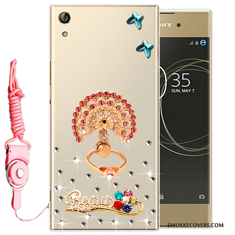 Etui Sony Xperia L1 Beskyttelse Guld Telefon, Cover Sony Xperia L1 Silikone