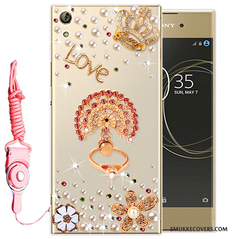 Etui Sony Xperia L1 Beskyttelse Guld Telefon, Cover Sony Xperia L1 Silikone