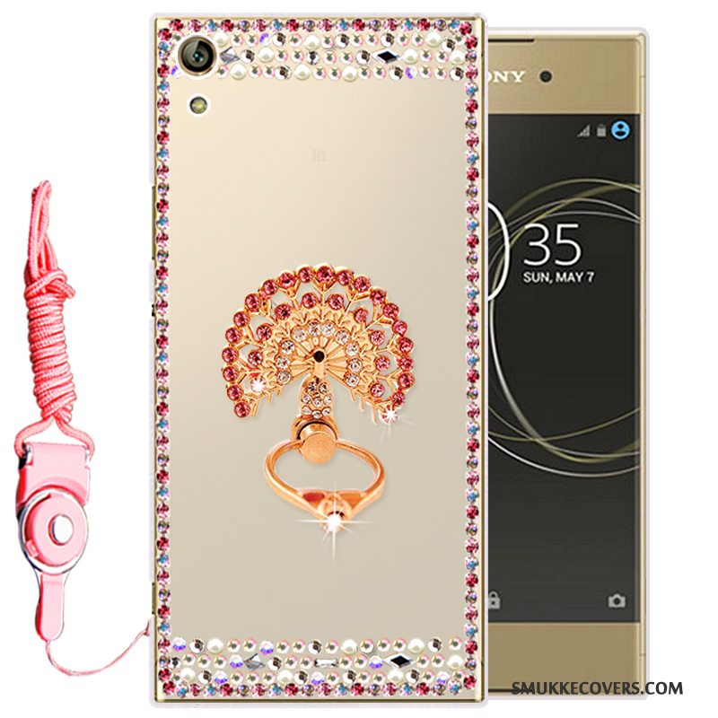 Etui Sony Xperia L1 Beskyttelse Guld Telefon, Cover Sony Xperia L1 Silikone