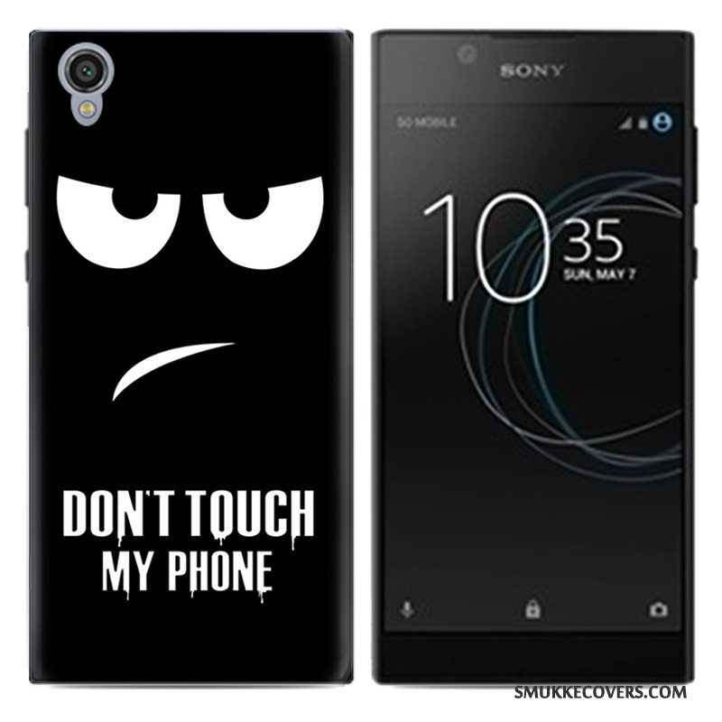 Etui Sony Xperia L1 Beskyttelse Hvid Telefon, Cover Sony Xperia L1 Blød Anti-fald Pu