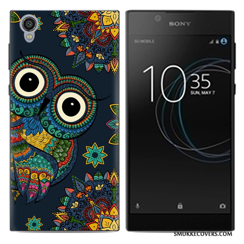 Etui Sony Xperia L1 Beskyttelse Hvid Telefon, Cover Sony Xperia L1 Blød Anti-fald Pu