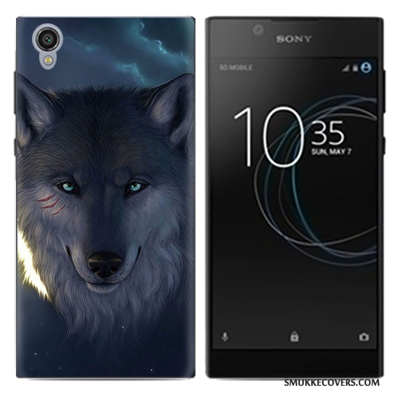 Etui Sony Xperia L1 Blød Tynd Trend, Cover Sony Xperia L1 Beskyttelse Pu Telefon